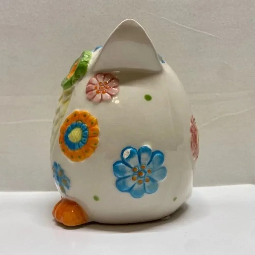 Vintage Pier 1 Owl Piggy Bank 5
